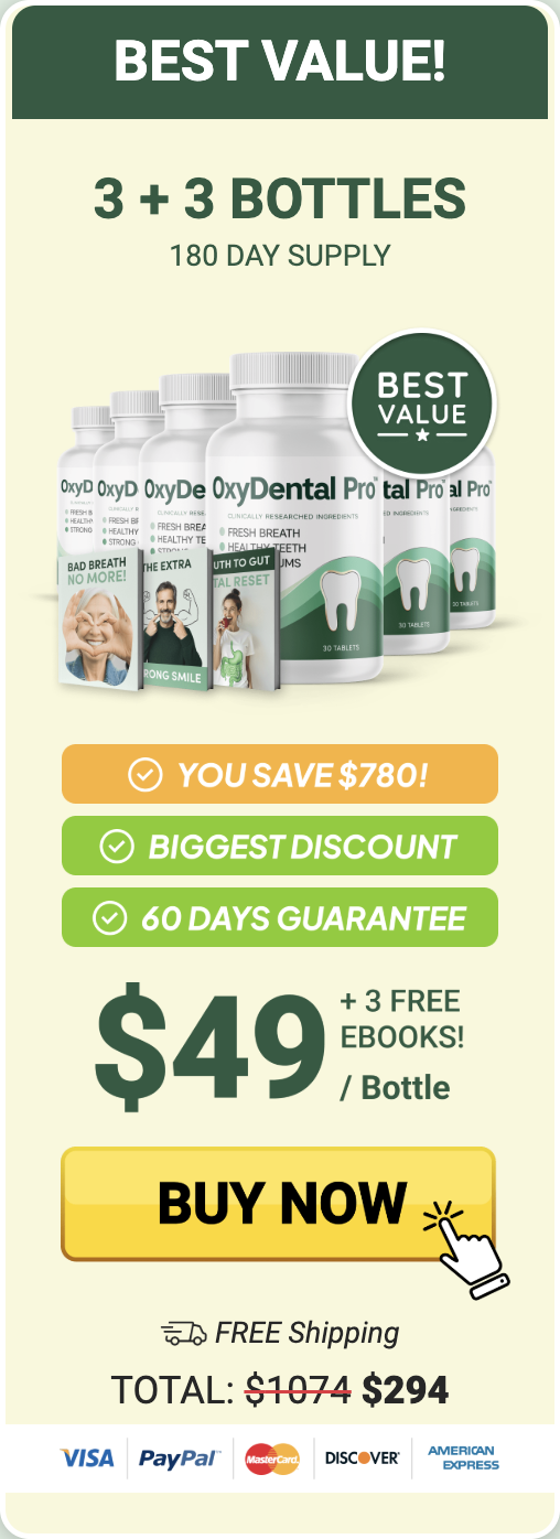 OxyDental Pro 180 day supply